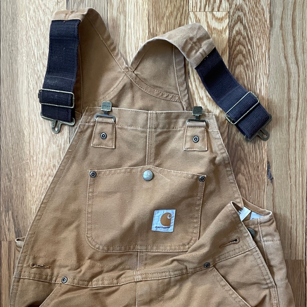 Carhartt Insulated Tan Bib Overalls